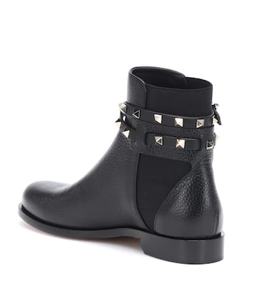 Ankle Boots Rockstud aus Leder | Valentino Garavani