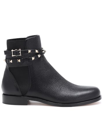 Ankle Boots Rockstud aus Leder | Valentino Garavani
