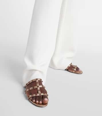 Mules Rockstud en cuir | Valentino Garavani