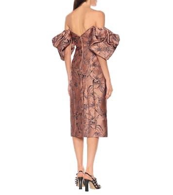 Synchronicity silk-blend midi dress | Johanna Ortiz