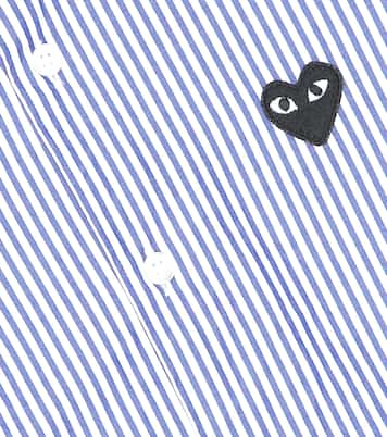Camisa de popelín de algodón a rayas | Comme des Garçons Play Kids