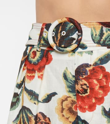 Shorts Ambroise de lino tiro alto | SIR