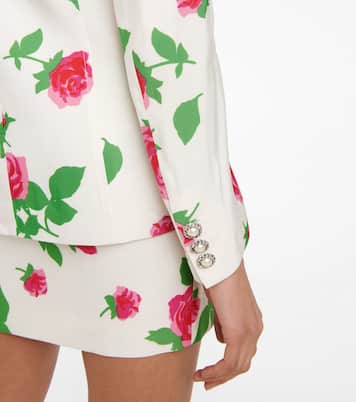 Floral faille blazer | Alessandra Rich
