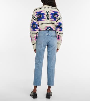 Le Nouveau straight mid-rise jeans | Frame
