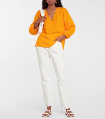 Ileana linen blouse | Velvet