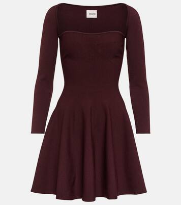 Dylan flared jersey minidress | Khaite