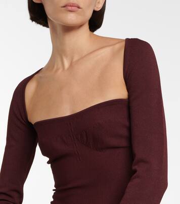 Dylan flared jersey minidress | Khaite