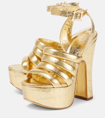 Britney croc-effect leather platform sandals | Vivienne Westwood