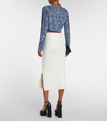Damisi jacquard knit cropped cardigan | Altuzarra