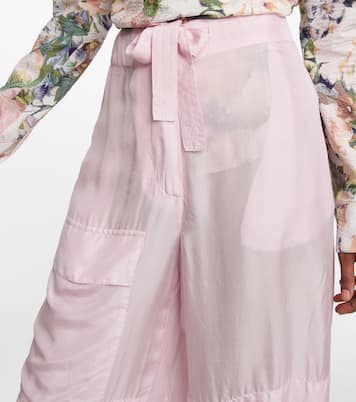Pantalon ample en soie | Dries Van Noten