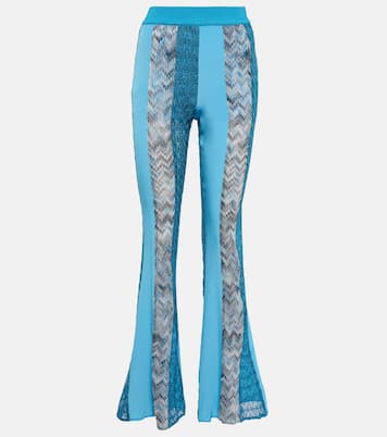 Zig-zag knit patchwork pants | Missoni