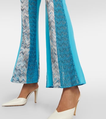 Zig-zag knit patchwork pants | Missoni