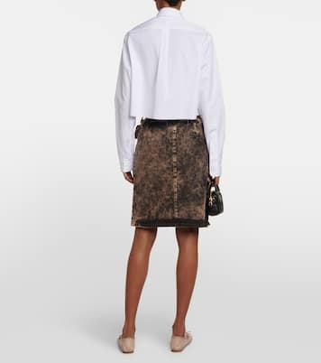 Gonna midi di jeans | Miu Miu