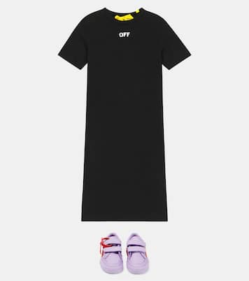 Robe t-shirt Off Stamp en coton mélangé | Off-White Kids
