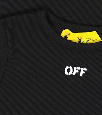 Robe t-shirt Off Stamp en coton mélangé | Off-White Kids