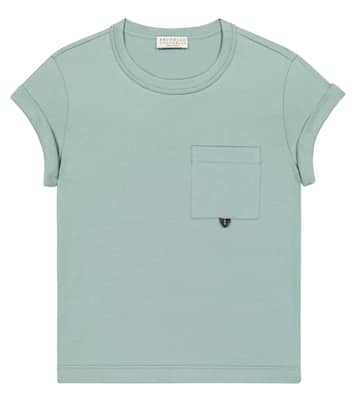 Camiseta en jersey de algodón | Brunello Cucinelli Kids