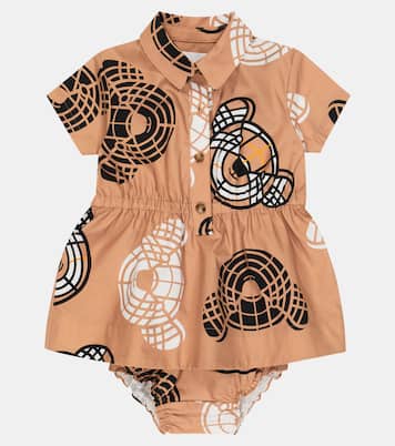 Baby Thomas Bear dress and bloomers set | Burberry Kids