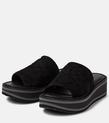 Sandali con plateau Fast in suede | Clergerie