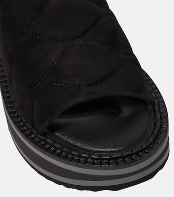 Sandali con plateau Fast in suede | Clergerie