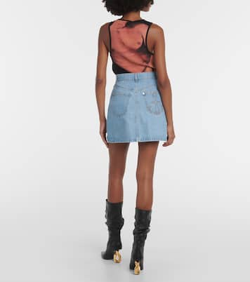 Minigonna Padlock in denim | JW Anderson