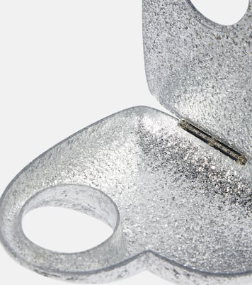 Clutch Heart con glitter | Aquazzura