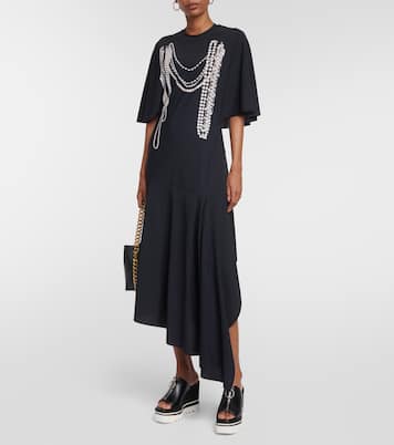 Trompe l'oeil midi dress | Stella McCartney