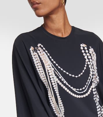 Trompe l'oeil midi dress | Stella McCartney