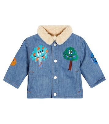 Baby Jeansjacke mit Faux Shearling | Stella McCartney Kids