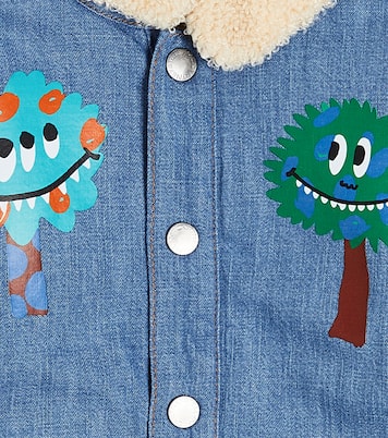 Baby Jeansjacke mit Faux Shearling | Stella McCartney Kids