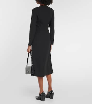 Verziertes Midikleid aus Crêpe | Prada