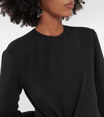 Verziertes Midikleid aus Crêpe | Prada