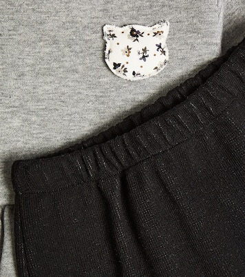 Baby cotton top and leggings set | Il Gufo