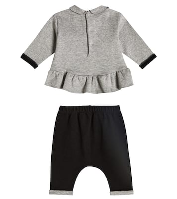 Baby cotton top and leggings set | Il Gufo