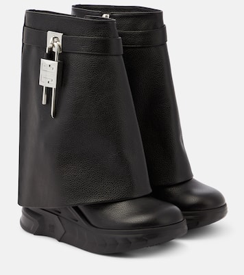 Bottines Shark Lock Biker 85 en cuir | Givenchy