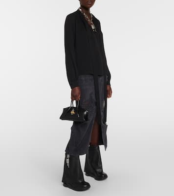 Bottines Shark Lock Biker 85 en cuir | Givenchy