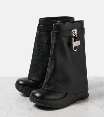 Bottines Shark Lock Biker 85 en cuir | Givenchy