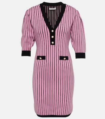Pinstriped knit minidress | Alessandra Rich