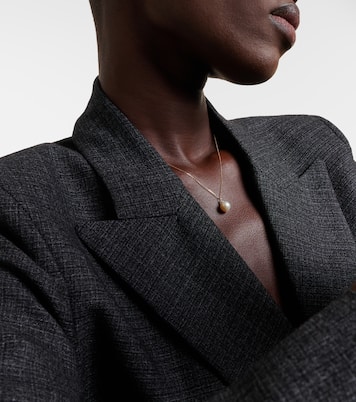 Collier en or 14 ct, diamants et perle | Mateo