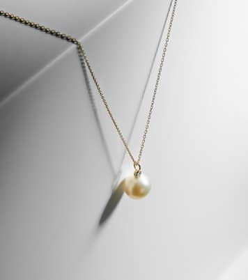Collier en or 14 ct, diamants et perle | Mateo