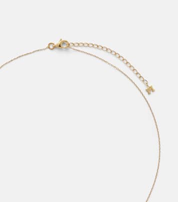 Collier en or 14 ct, diamants et perle | Mateo