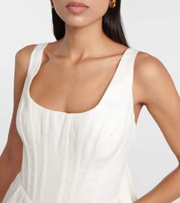 Alight bustier ramie minidress | Zimmermann