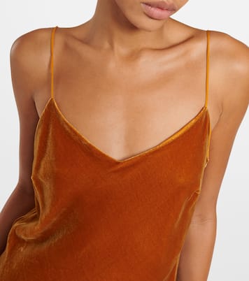 Maxikleid Lyon aus Samt | Asceno
