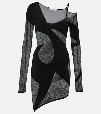 Miniabito asimmetrico in chiffon | The Attico