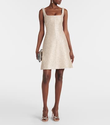 Tibby jacquard tweed minidress | Emilia Wickstead