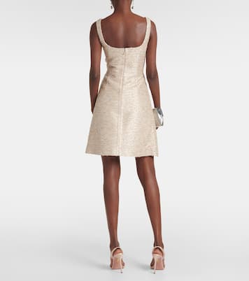 Tibby jacquard tweed minidress | Emilia Wickstead