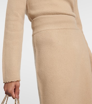 Gonna midi in misto cashmere e lana | Toteme