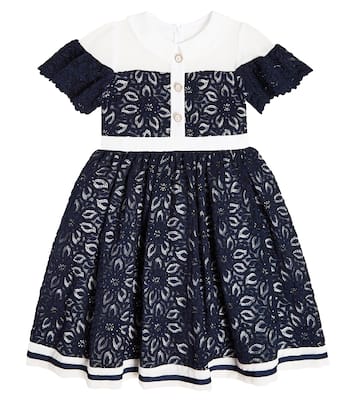 Verziertes Kleid mit Spitze | Patachou