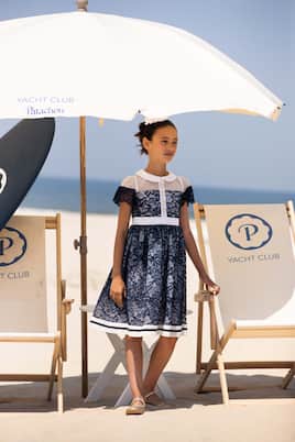 Verziertes Kleid mit Spitze | Patachou