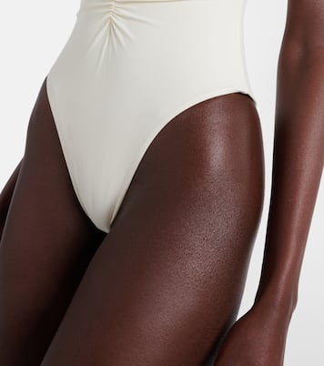 Bañador fruncido con aplique floral | Magda Butrym
