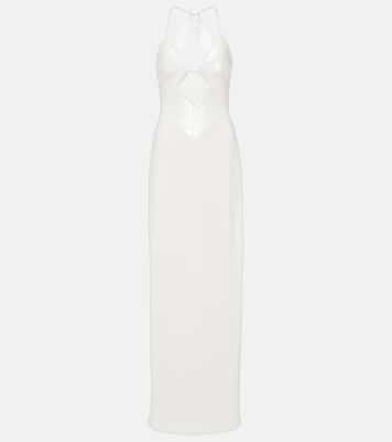 Bridal sequined halterneck gown | Galvan
